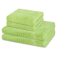 Carre - Set 4 Teile: 2 x Handtuch 2 x Duschtuch