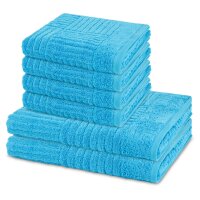 Carre - Set 6 Teile: 4 x Handtuch 2 x Duschtuch