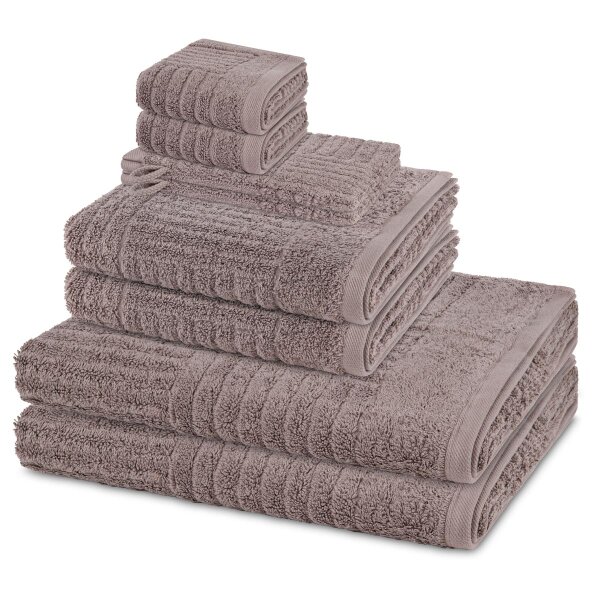 Carre - Set 8 Teile: 2 x Waschhandschuh 2 x Gästetuch 2 x Duschtuch 2 x Handtuch