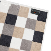 Cashmere feeling Karo - Set 4 Teile: 2 x Handtuch 2 x Duschtuch