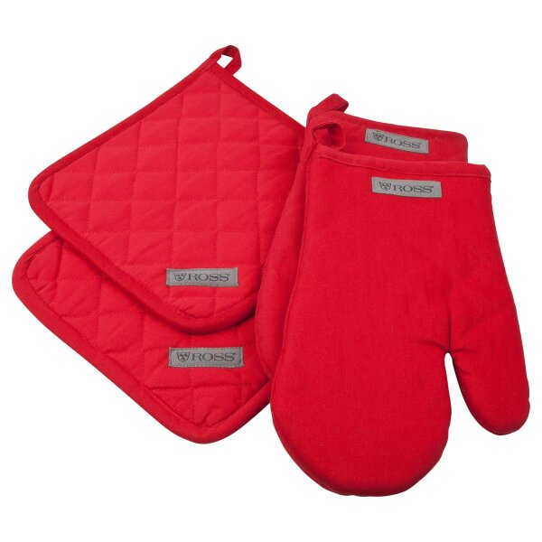 Exclusiv - 2 X Topflappen 2 X Grillhandschuh im Set