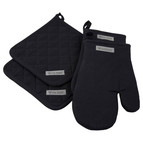 Exclusiv - 2 X Topflappen 2 X Grillhandschuh im Set