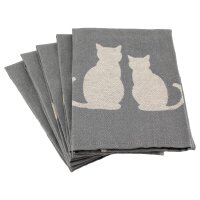 Katzenduett - 5 X Geschirrtuch im Set