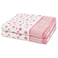Punkte allover - Set 2 Teile: 2 x Duschtuch
