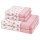 Punkte allover - Set 4 Teile: 2 x Handtuch 2 x Duschtuch