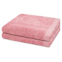 Doubleface Stripes - Set 2 Teile: 2 x Duschtuch