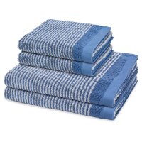 Stripes - Set 4 Teile: 2 x Handtuch 2 x Duschtuch