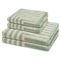 Grafik - Set 4 Teile: 2 x Handtuch 2 x Duschtuch
