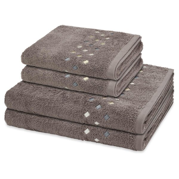 Stoneline - Set 4 Teile: 2 x Handtuch 2 x Duschtuch