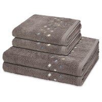 Stoneline - Set 4 Teile: 2 x Handtuch 2 x Duschtuch