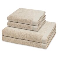 Doubleface Stripes - Set 4 Teile: 2 x Handtuch 2 x Duschtuch
